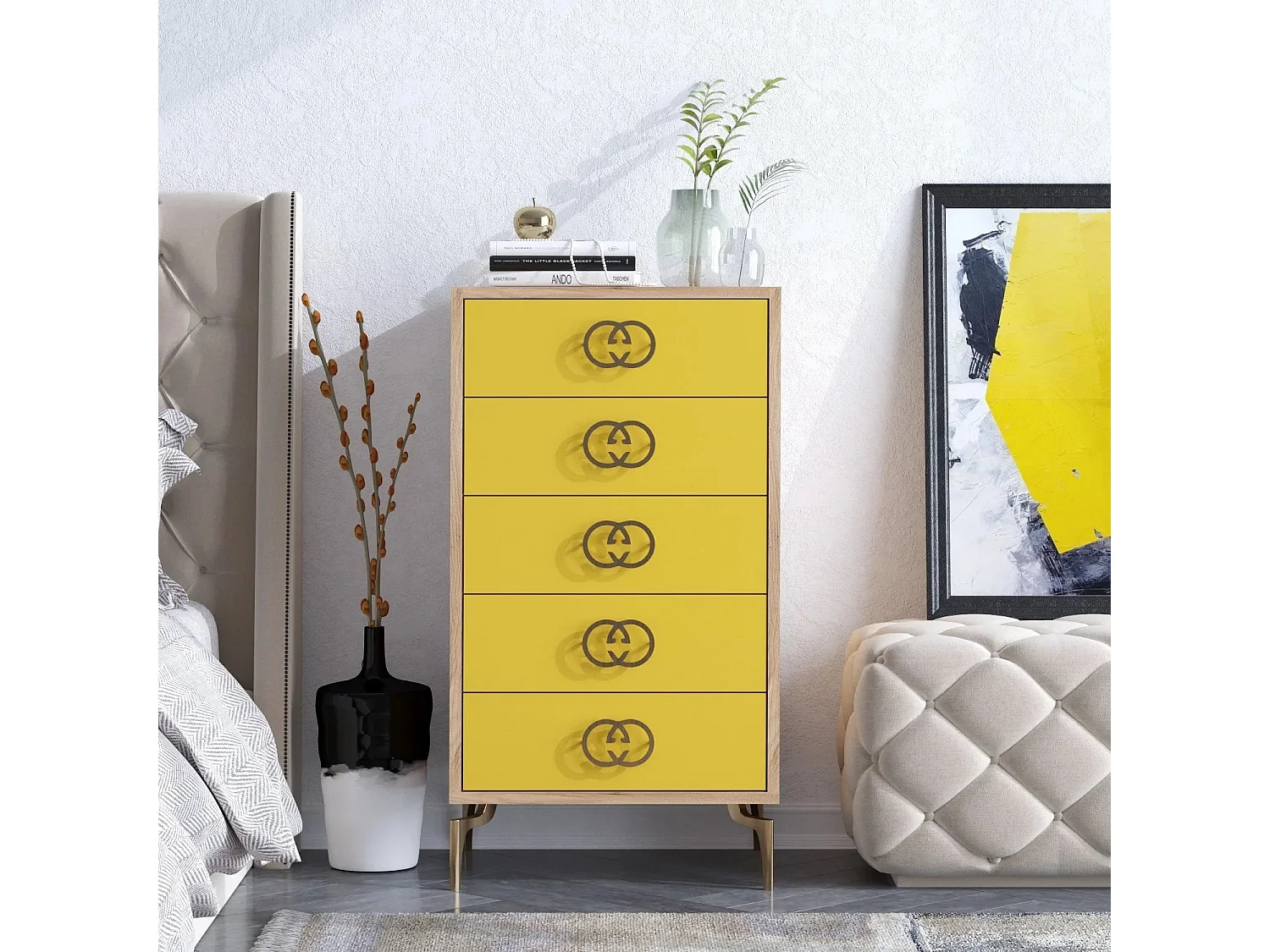 Sinfonier NİCE color roble Amarillo 50x40x103 cm