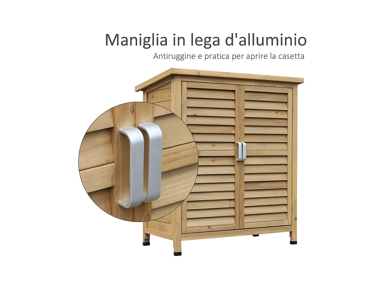 Casetta da giardino in legno di abete 87x46.5x96.5cm