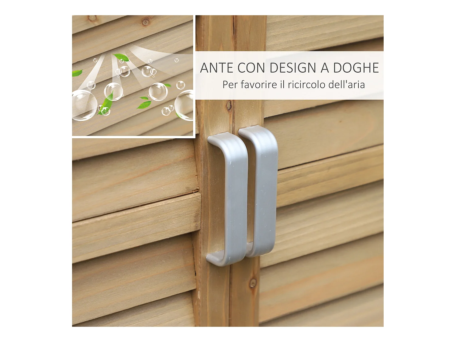 Casetta da giardino in legno di abete 87x46.5x96.5cm