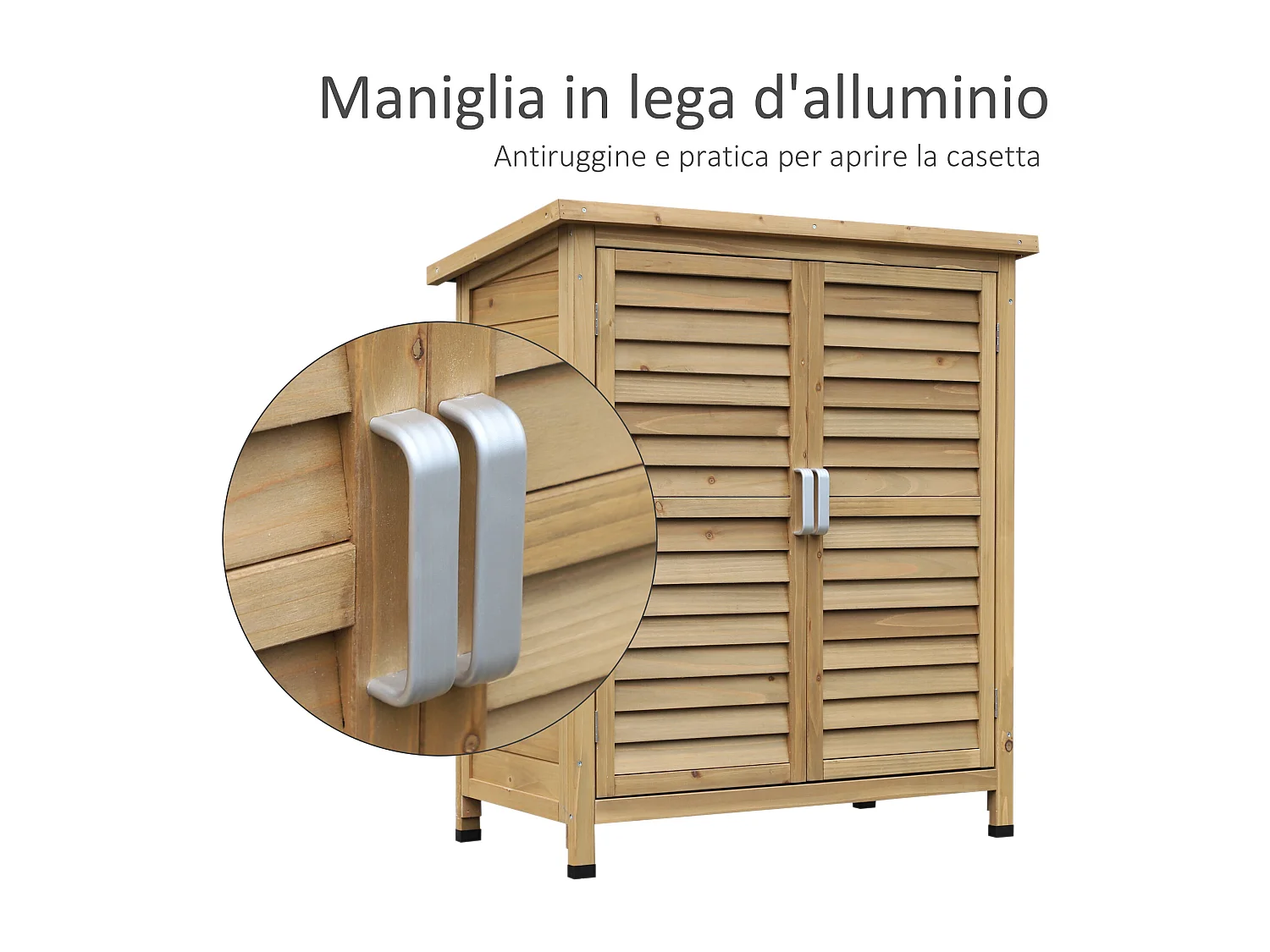 Casetta da giardino in legno di abete 87x46.5x96.5cm