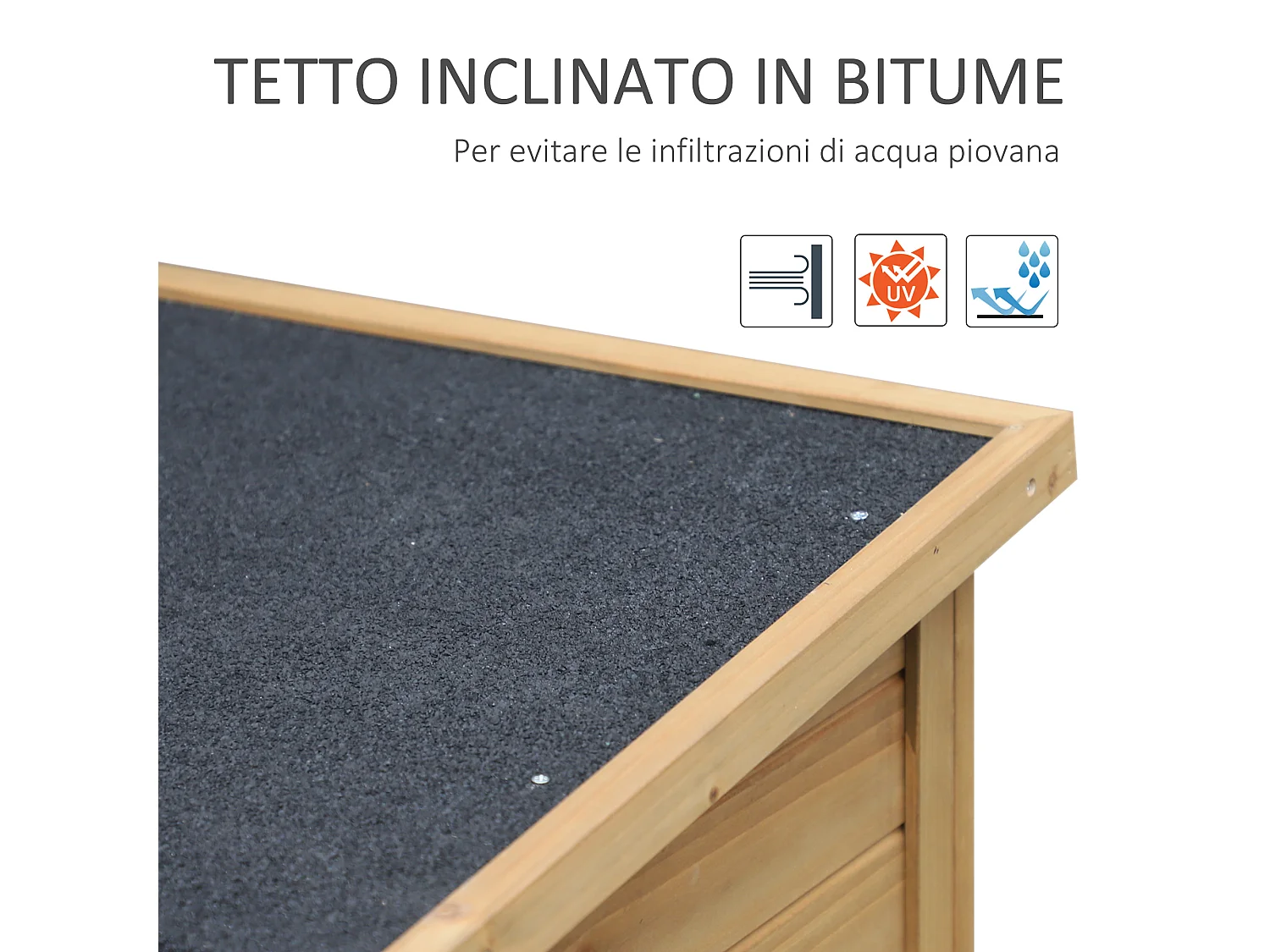 Casetta da giardino in legno di abete 87x46.5x96.5cm