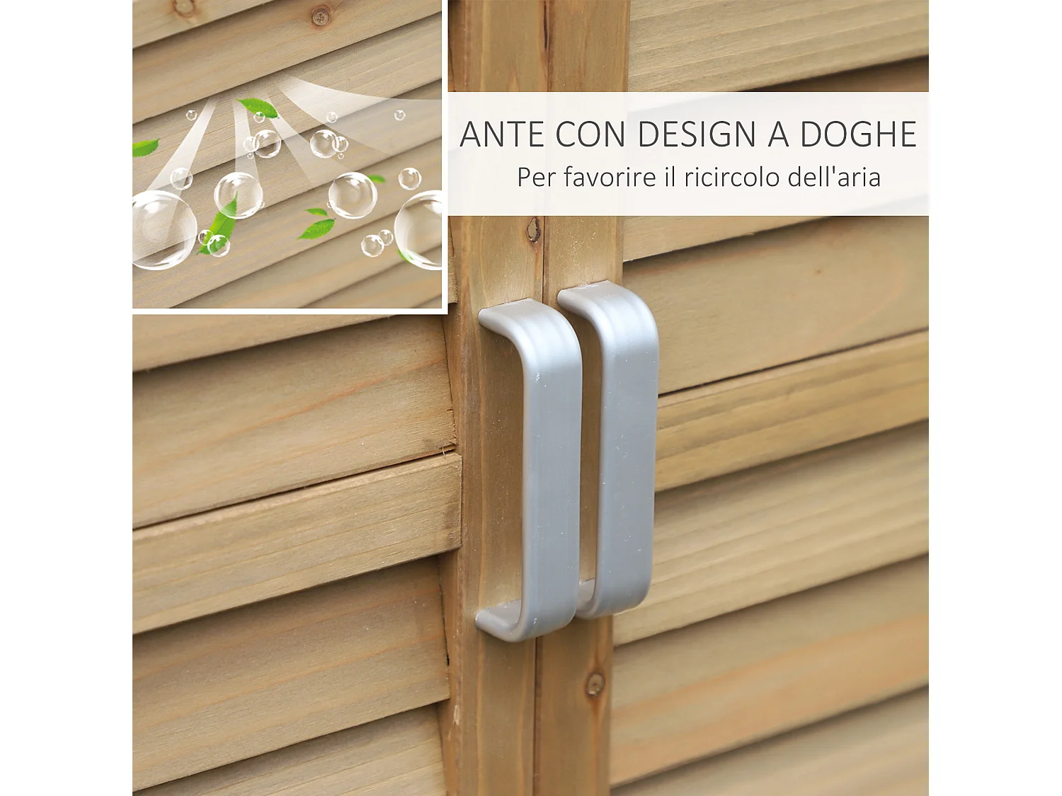 Casetta da giardino in legno di abete 87x46.5x96.5cm