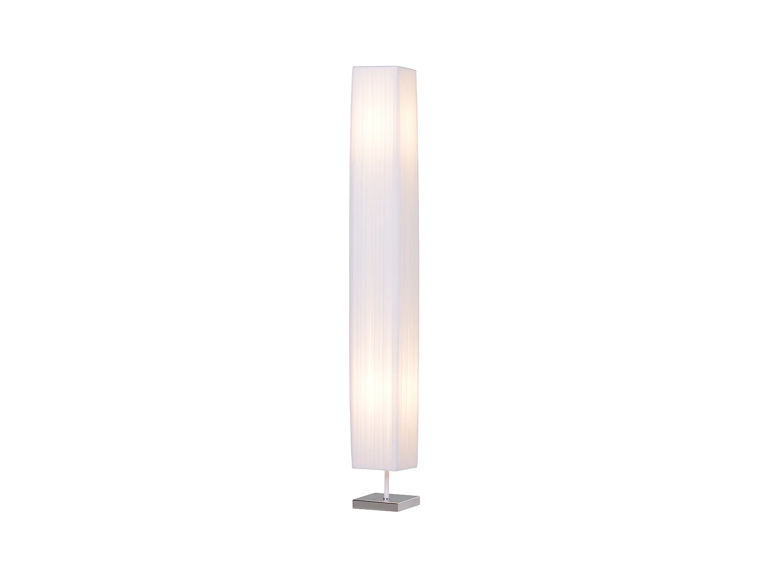 Lampada piantana da terra design moderna salotto tessuto bianco