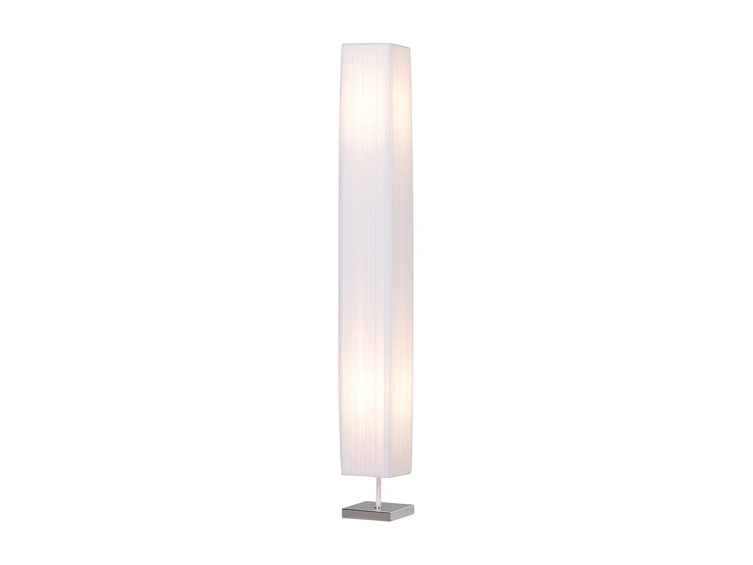 Lampada piantana da terra design moderna salotto tessuto bianco