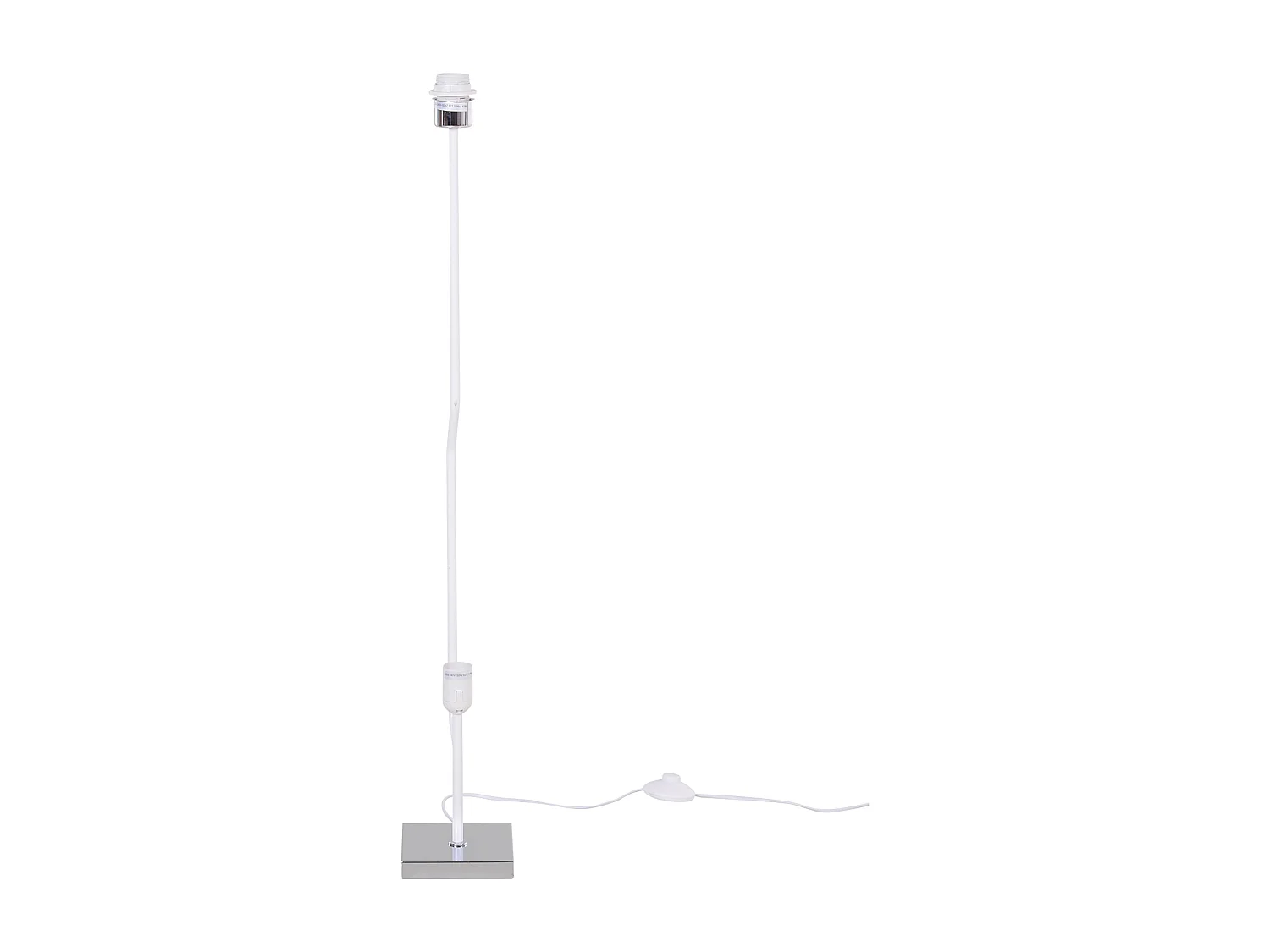 Lampada piantana da terra design moderna salotto tessuto bianco