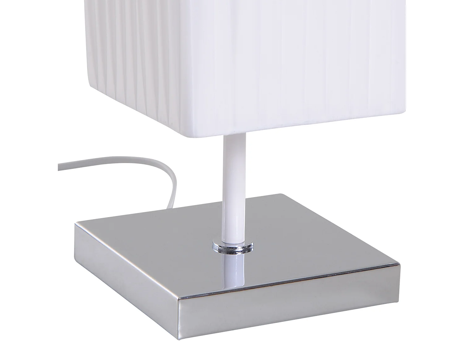 Lampada piantana da terra design moderna salotto tessuto bianco