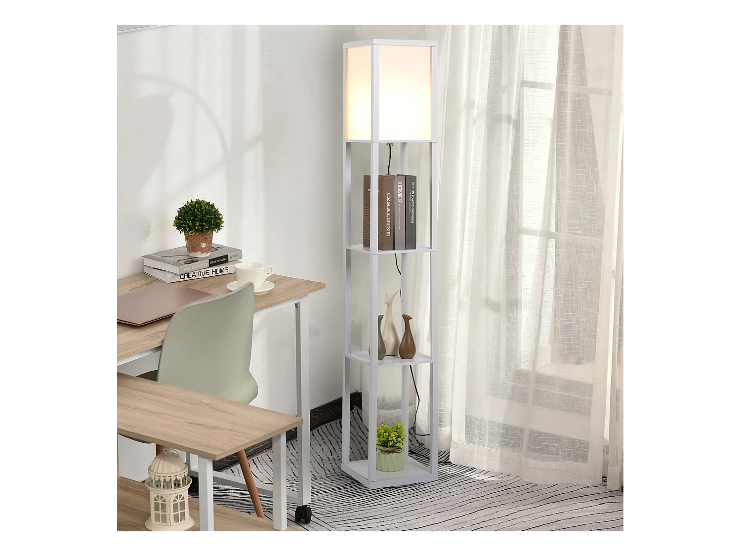 Lampada Moderna Potenza 40W Attacco E27 3 Mensole Integrate