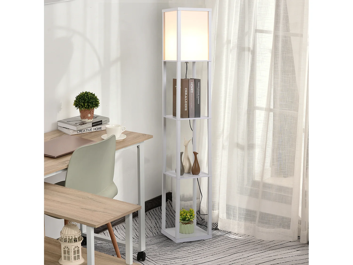 Lampada Moderna Potenza 40W Attacco E27 3 Mensole Integrate