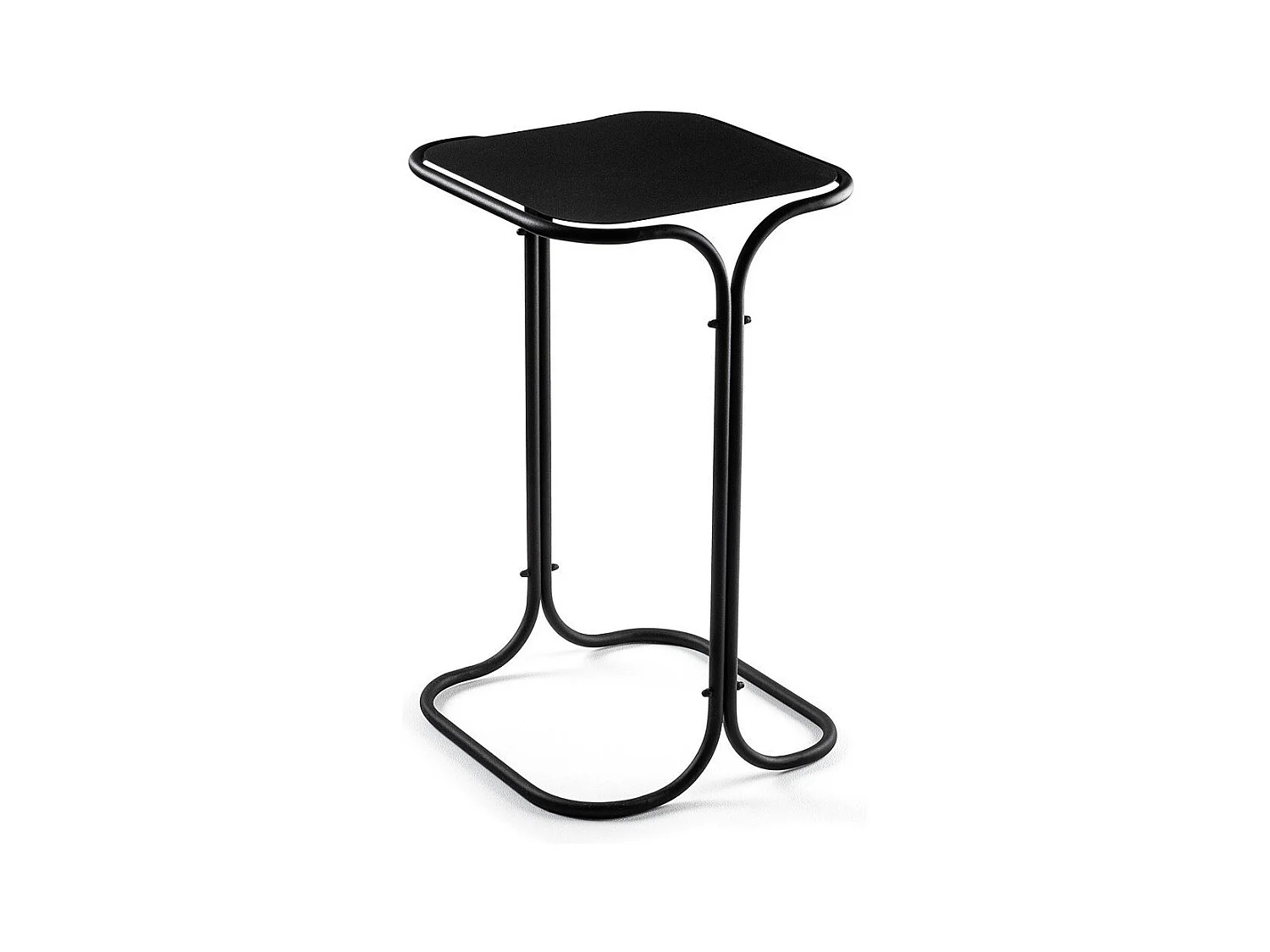 Tavolino con vassoio rettangolare in metallo H52 cm - ELI