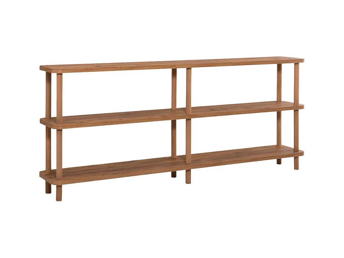 Regal mit 6 Böden in Atlantik-Kiefer-Dekor L180 cm - ZEN