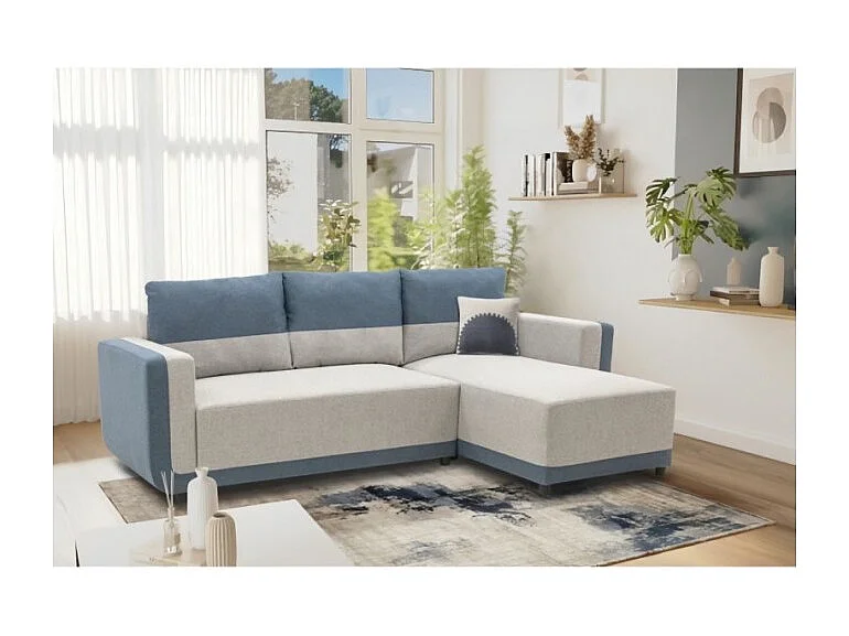 Elroy Canapé D'angle Convertible Réversible 3-4 Places A125172