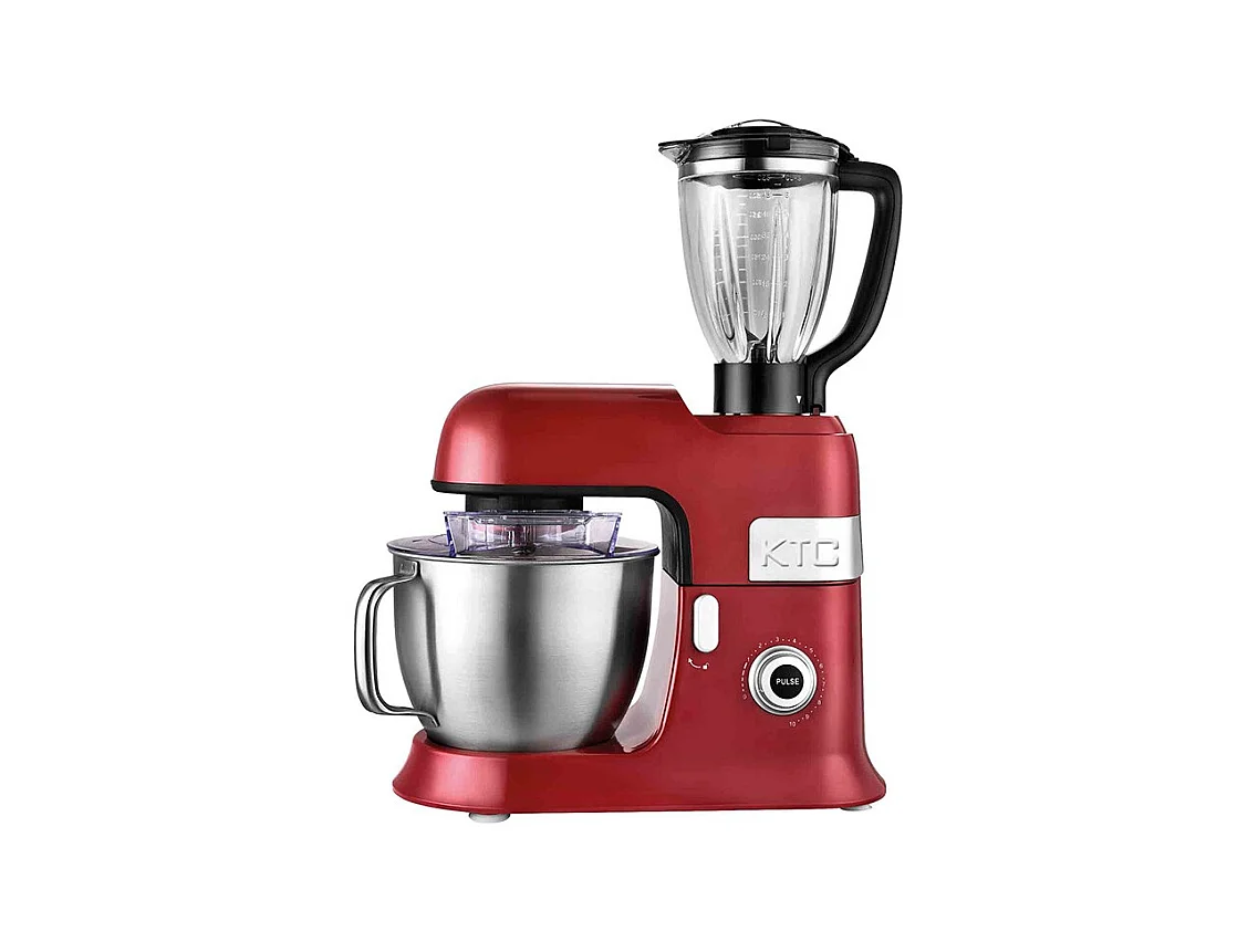 Kitchencook - Robot Pétrin 6,5l Avec Blender - 1300w - 10 Vitesses+pulse - Mouvement Planétaire - Bol En Acier - Kit Pâtisserie