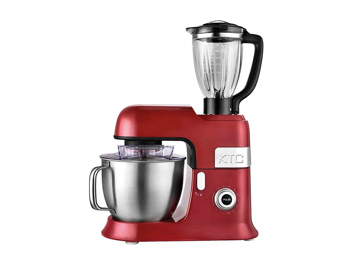 Kitchencook - Robot Pétrin 6,5l Avec Blender - 1300w - 10 Vitesses+pulse - Mouvement Planétaire - Bol En Acier - Kit Pâtisserie