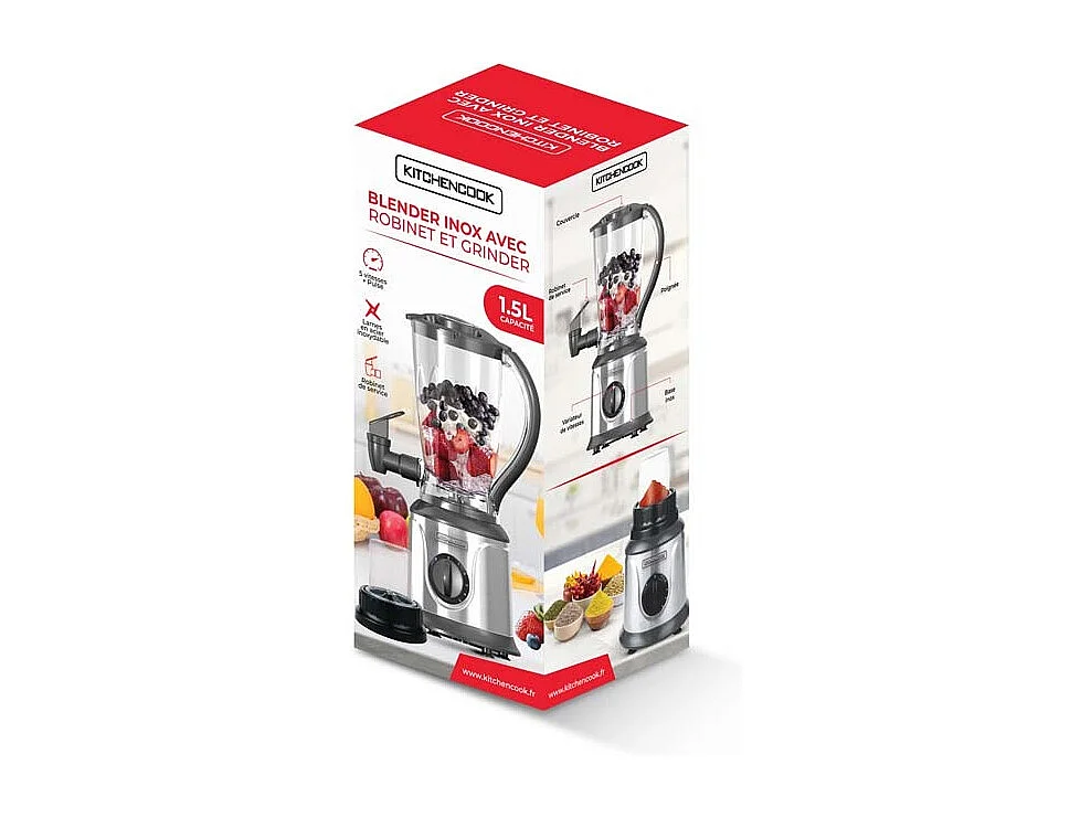 Blender 500w Avec Robinet De Service Juice Hub Kitchencook