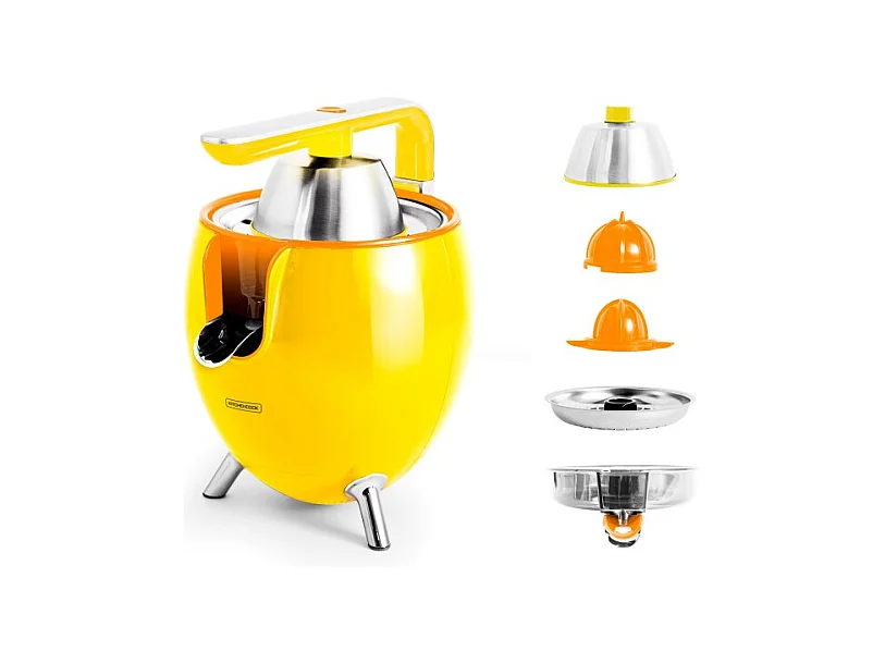 Kitchencook - Presse Agrume électrique  550ml - 2 Cônes De Pressages - Bras Articulé - Bec Verseur - Filtre Acier Inoxydable