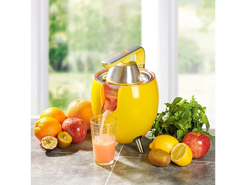 Kitchencook - Presse Agrume électrique  550ml - 2 Cônes De Pressages - Bras Articulé - Bec Verseur - Filtre Acier Inoxydable