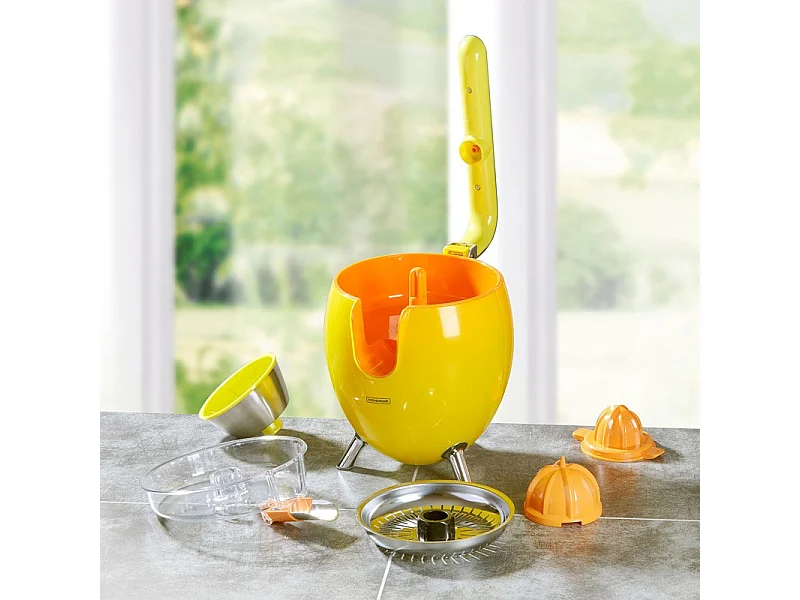 Kitchencook - Presse Agrume électrique  550ml - 2 Cônes De Pressages - Bras Articulé - Bec Verseur - Filtre Acier Inoxydable