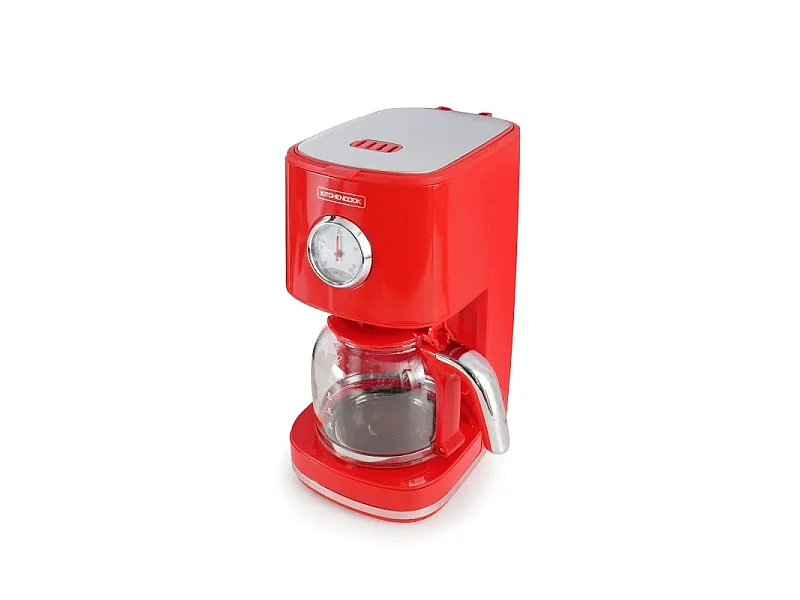 Kitchencook - Cafetière filtre rétro 1,5L - Filtre réutilisable nylon - Arrêt automatique - Maintien au chaud