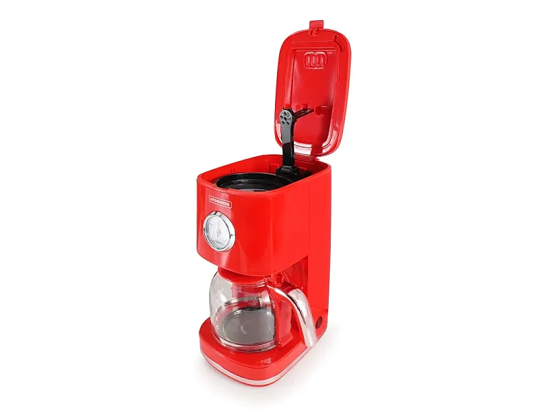 Kitchencook - Cafetière filtre rétro 1,5L - Filtre réutilisable nylon - Arrêt automatique - Maintien au chaud