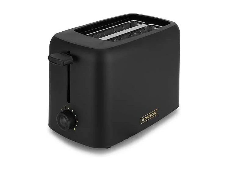 Kitchencook - Matt_toast - Noir Mat - Grille-pain 2 Fentes - 6 Niveaux - 650w