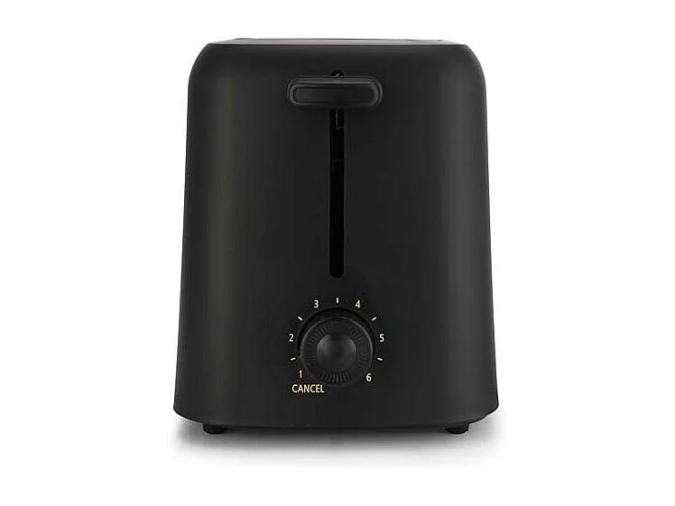 Kitchencook - Matt_toast - Noir Mat - Grille-pain 2 Fentes - 6 Niveaux - 650w