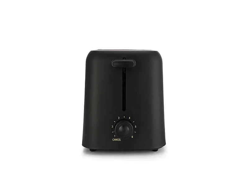 Kitchencook - Matt_toast - Noir Mat - Grille-pain 2 Larges Fentes - 6 Niveaux - 650 W
