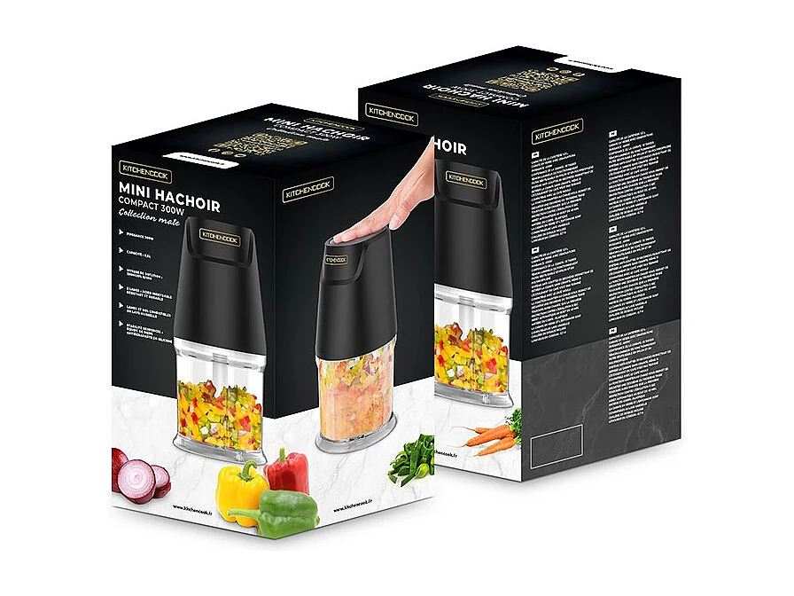 Mini Hachoir Compact 300w Matt Pod De Kitchencook