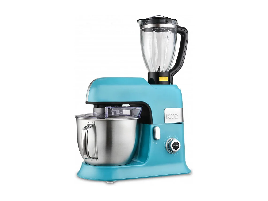 Kitchencook - Expert_xl_blue - Robot Pétrin 6,5l - 1300w - Blender Verre 1,5l