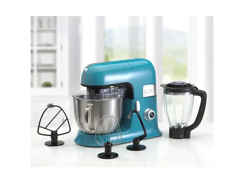 Kitchencook - Robot Pâtissier Expert_xl_blue - 1300 W 6,5 L - Blender 1,5 L