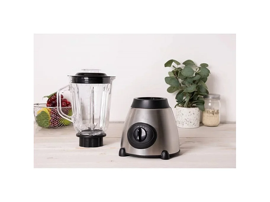 Blender 800w 1.5 Litre 3 Vitesses Acier Inoxydable De Royalty Line