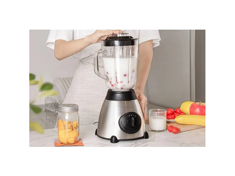Blender 800w 1.5 Litre 3 Vitesses Acier Inoxydable De Royalty Line