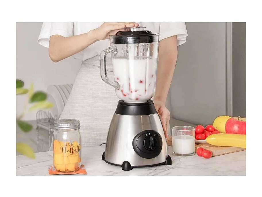 Blender 800w 1.5 Litre 3 Vitesses Acier Inoxydable De Royalty Line