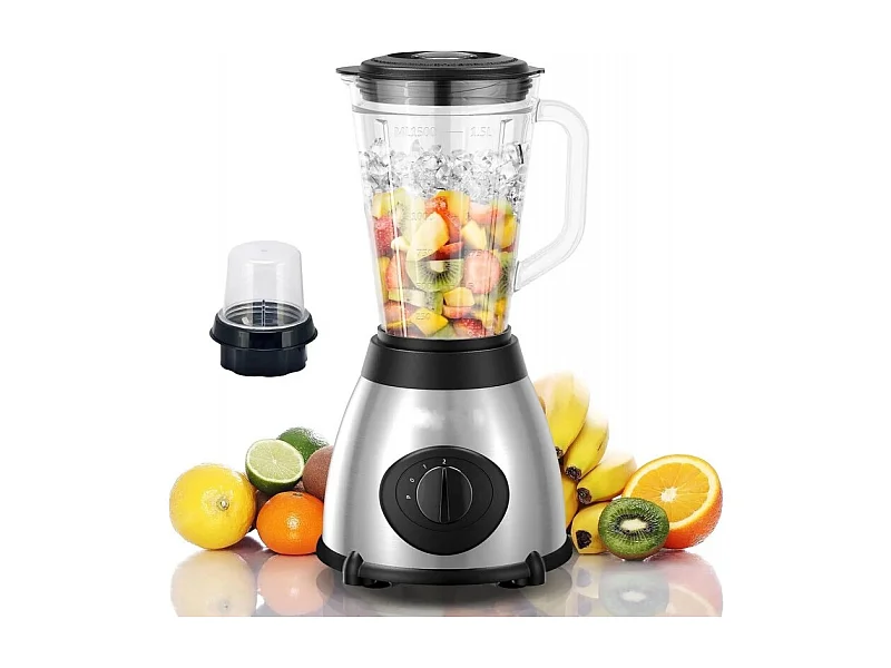 Blender 800w 1.5 Litre 3 Vitesses Acier Inoxydable De Royalty Line