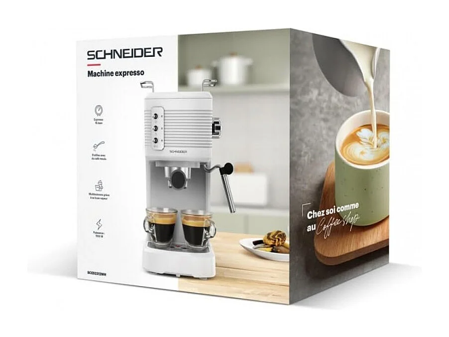 Machine à Café Expresso 1,2l Sces2312wh Schneider