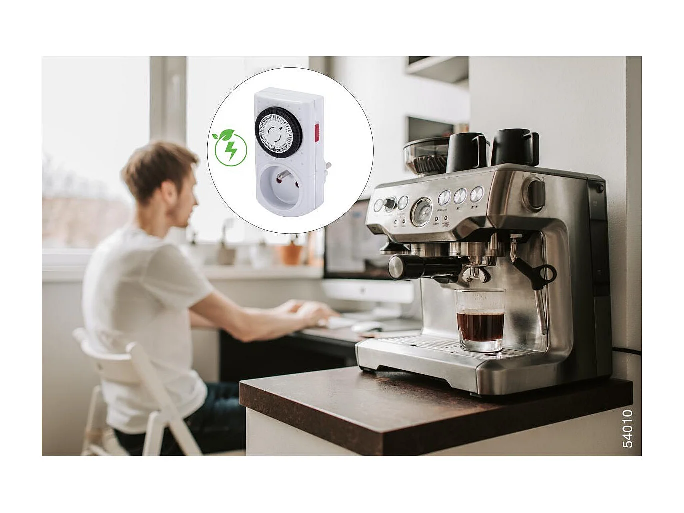 Programmateur mécanique + interrupteur - Chacon