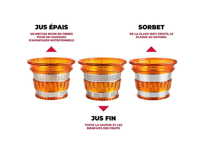 Kitchencook - Extracteur De Jus - Capacité (1l) - 400w - Variateur De Vitesse - Filtre Amovible - Séparateur De Pulpe