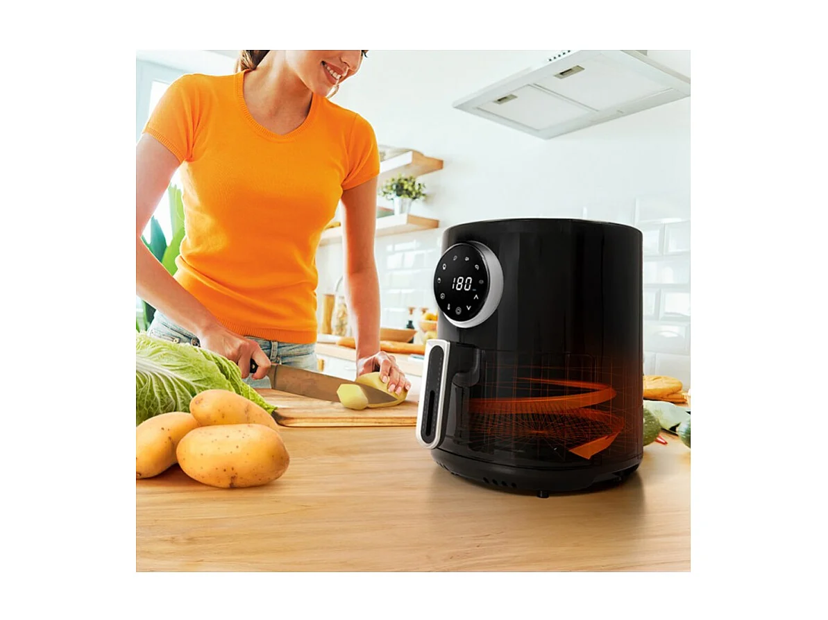 Friteuse Sans Huile 3,5l 1350w Avec écran Tactile Scdf2235adb Schneider