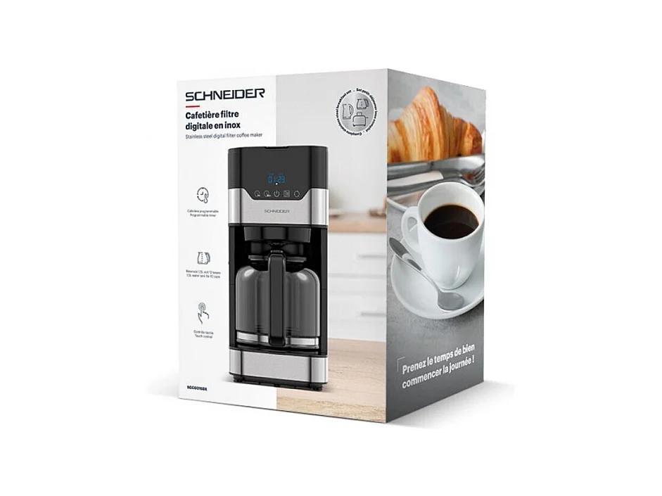 Cafetière Filtre 1,5l Programmable Scco215dx Schneider