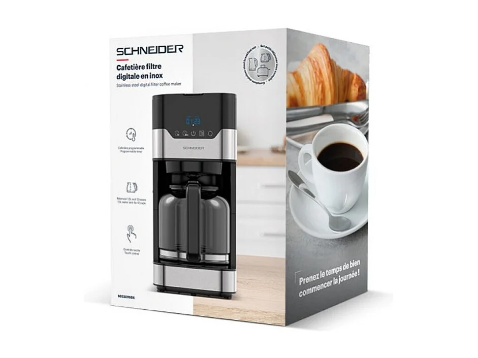 Cafetière Filtre 1,5l Programmable Scco215dx Schneider