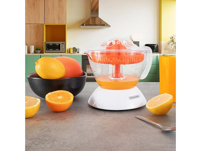 Kitchencook - Presse Agrume électrique 800ml - 1 Cône De Pressage  - Poignée Ergonomique - Sans Bpa - Bec Verseur