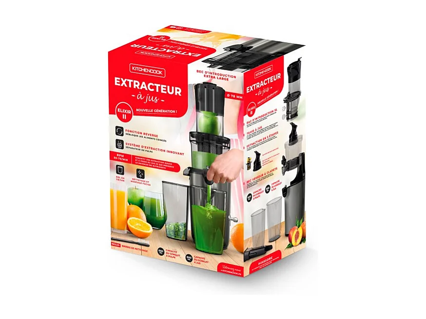 Extracteur à Jus Elixir Ii Grey Kitchencook