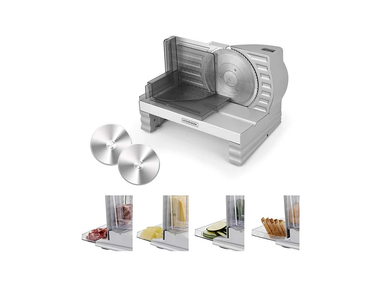 Trancheuse électrique Avec Double Lames Inox Mslicex Kitchencook