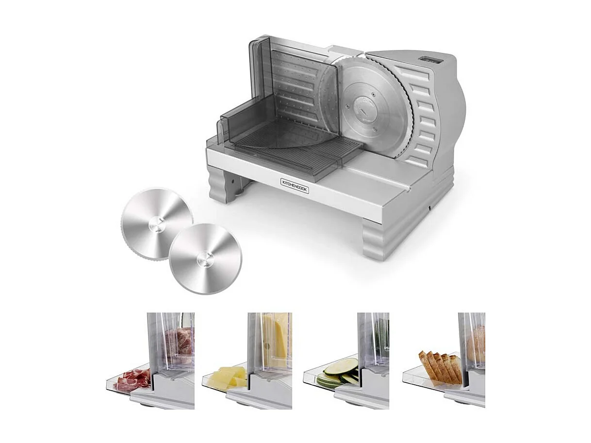 Trancheuse électrique Avec Double Lames Inox Mslicex Kitchencook