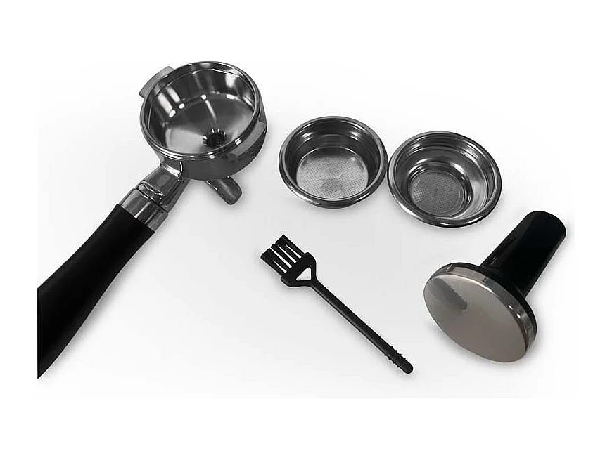 Kitchencook - Machine à Expresso Avec Broyeur - Pression 19 Bars - Arrêt Automatique - Buse Inox - 2 Filtres - Plateau Chauffant