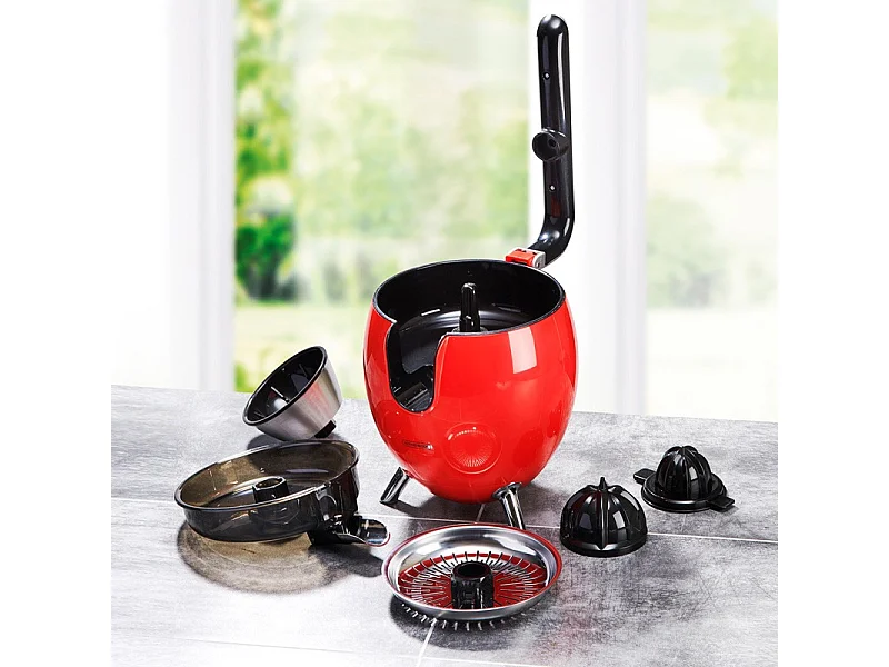 Kitchencook - Presse Agrume électrique  550ml - 2 Cônes De Pressages - Bras Articulé - Bec Verseur - Filtre Acier Inoxydable