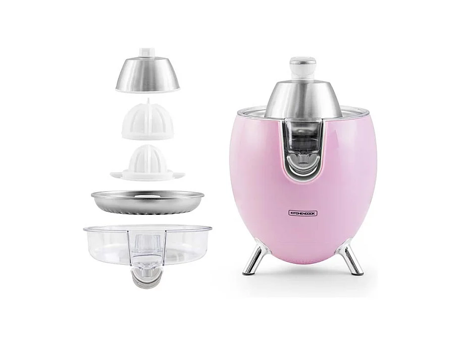 Kitchencook - Presse Agrume électrique  550ml - 2 Cônes De Pressages - Bras Articulé - Bec Verseur - Filtre Acier Inoxydable