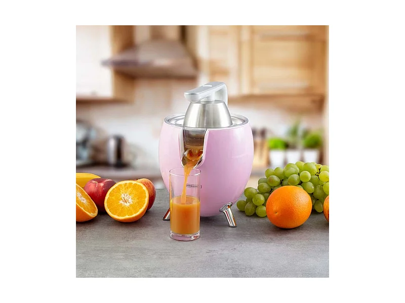 Kitchencook - Presse Agrume électrique  550ml - 2 Cônes De Pressages - Bras Articulé - Bec Verseur - Filtre Acier Inoxydable