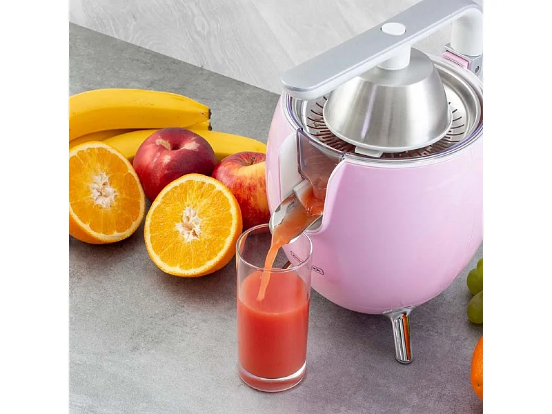 Kitchencook - Presse Agrume électrique  550ml - 2 Cônes De Pressages - Bras Articulé - Bec Verseur - Filtre Acier Inoxydable