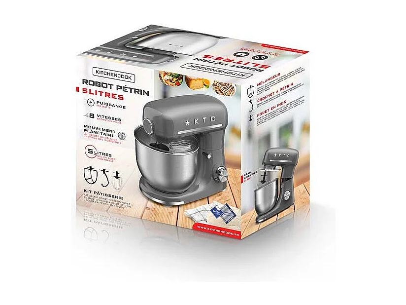 Robot Pétrin 5l Inspiron Grey Kitchencook