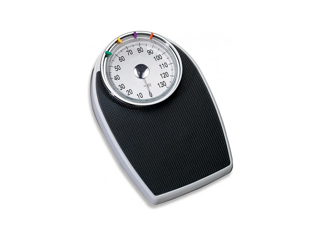 Kitipro - Pèse Personne Mécanique - Grand Cadran - Affichage Analogique - Capacité Max 136kg - Sans Pile - Noir